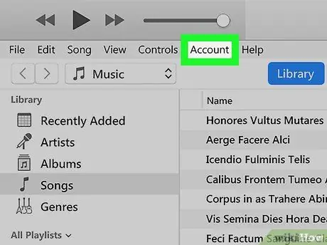 Log Out of iTunes Step 2