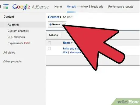 Uždirbkite pinigų naudodami „Google Adsense“1 veiksmas