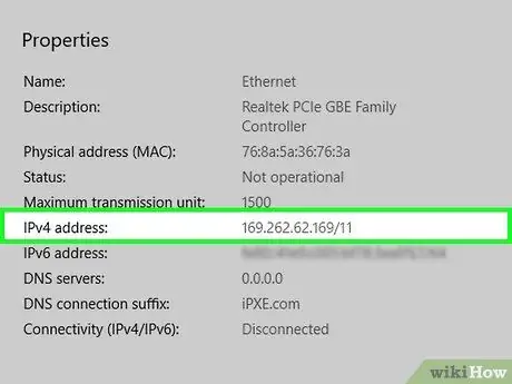 IP -aadressi leidmine 9. samm