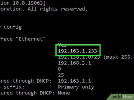 Encuentre una dirección IP Paso 32