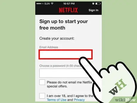 سجل في Netflix الخطوة 24