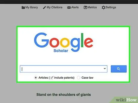 Użyj Google Scholar Krok 1