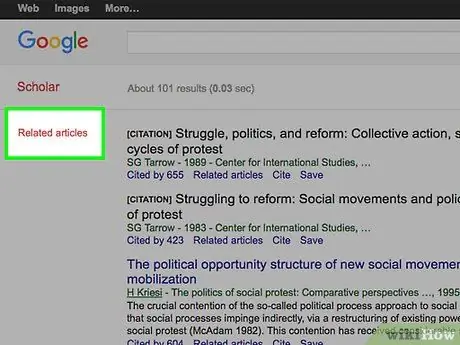 Utilitzeu el pas 10 de Google Scholar