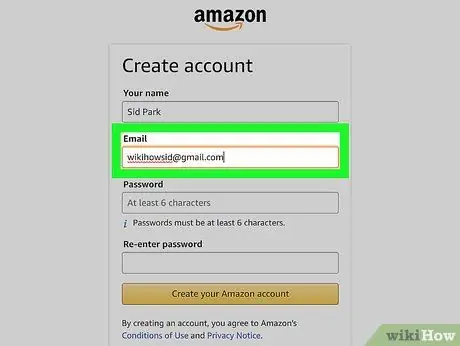 Δημιουργήστε έναν λογαριασμό Amazon Βήμα 5