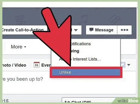 Unlike a Facebook Page Step 3