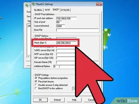 قم بإعداد DHCP على شبكة المنطقة المحلية الخطوة 11