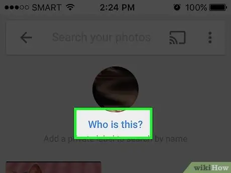 Etikett ansikter i Google Foto Trinn 6