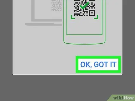 Skaneerige QR -kood WhatsAppis, samm 12