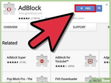 Reklāmu noņemšana pārlūkā Google Chrome, izmantojot AdBlock 1. darbību