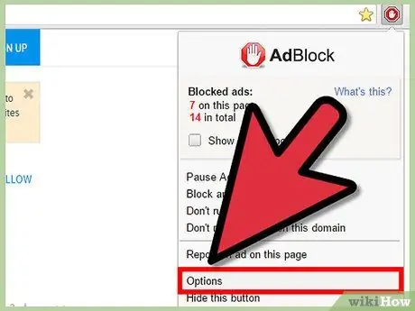 Odeberte reklamy z prohlížeče Google Chrome pomocí kroku 4 AdBlock