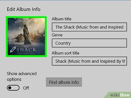 Windows Adım 9 -da MP3 Mahnısı üçün Yeni Albom Kapağı Şəkilini dəyişdirin və ya qoyun