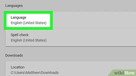 Փոխեք կանխադրված լեզուն Google Chrome- ում Քայլ 5