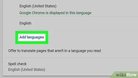 قم بتغيير اللغة الافتراضية في Google Chrome الخطوة 6