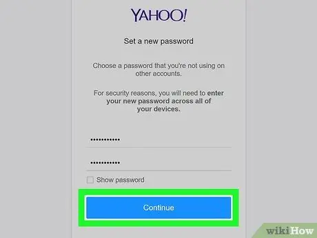 Etapa 8 para recuperar uma conta do Yahoo