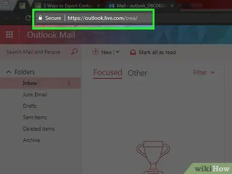 I-export ang Mga contact mula sa Outlook Hakbang 1