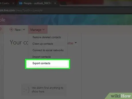 Export kontaktů z aplikace Outlook Krok 4