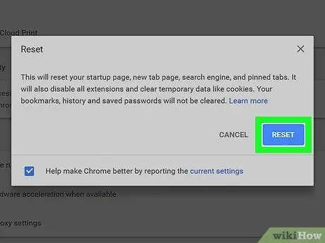 Google Chrome resetten Stap 14