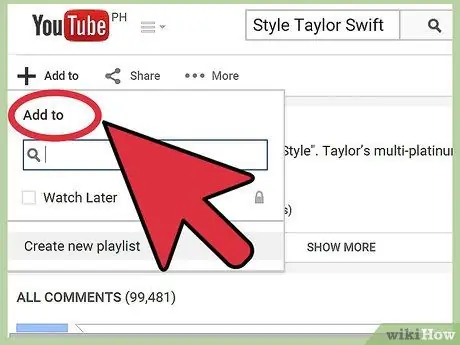 สร้างเพลย์ลิสต์ใหม่บน YouTube ขั้นตอนที่ 2