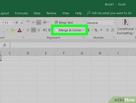 Atvienojiet šūnas programmā Excel 4. darbība