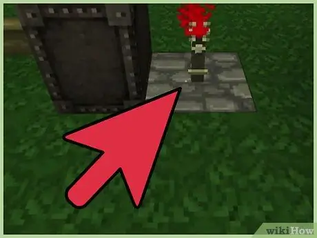 Maak een automatische zuigerdeur in Minecraft Stap 4