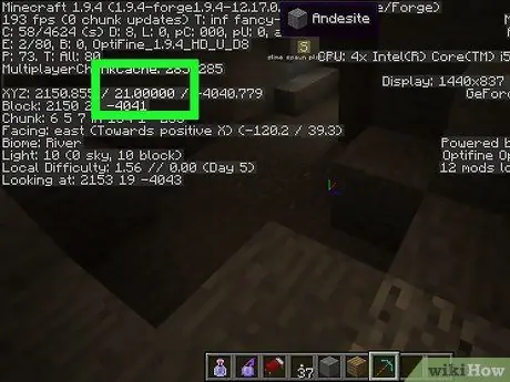 Pronađite zlato u Minecraftu, korak 3