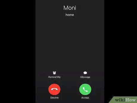 Répondre aux appels entrants avec un message sur un iPhone Étape 1