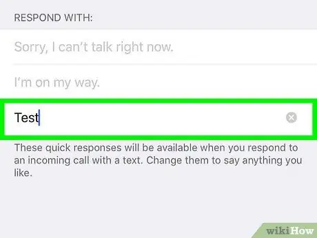 Respond to Incoming Calls with a Message on an iPhone Step 9