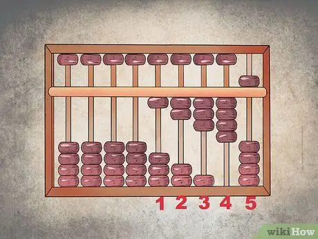 Utiliser un boulier Étape 4