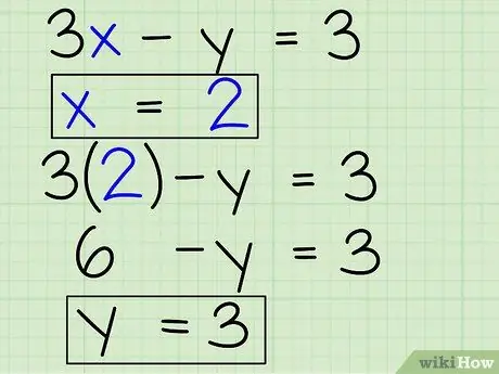 Los systemen van algebraïsche vergelijkingen met twee variabelen op Stap 11