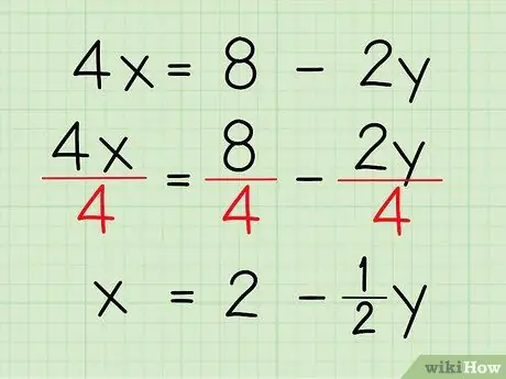 Selesaikan Sistem Persamaan Algebra yang Mengandungi Dua Pembolehubah Langkah 2