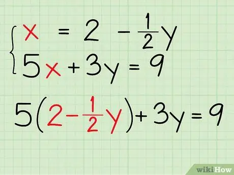 Los systemen van algebraïsche vergelijkingen met twee variabelen op Stap 3