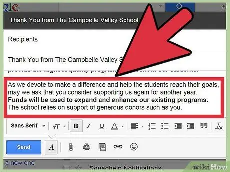 Sumulat ng isang Email na Humihingi ng Mga Donasyon Hakbang 5